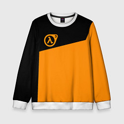 Свитшот детский Half life orange game, цвет: 3D-белый