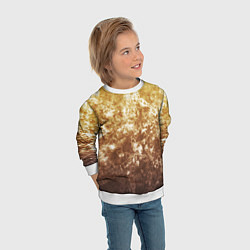Свитшот детский Абстракция - yellow sad weather, цвет: 3D-белый — фото 2
