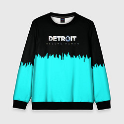 Свитшот детский Detroit become human rk800, цвет: 3D-черный
