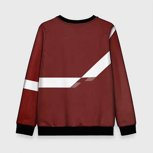 Детский свитшот Россия спорт геометрия / 3D-Черный – фото 2