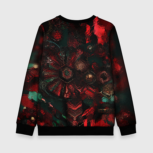 Детский свитшот Чумной доктор с пылающим взором / 3D-Черный – фото 2