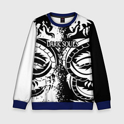Свитшот детский Darksouls rpg dragon, цвет: 3D-синий