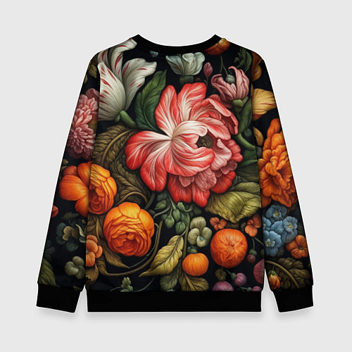 Детский свитшот Набивной рисунок / 3D-Черный – фото 2