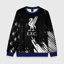Свитшот детский Liverpool краски фк, цвет: 3D-синий