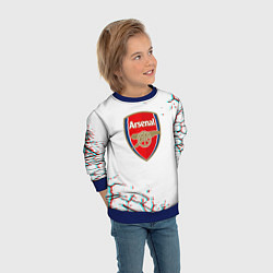 Свитшот детский Arsenal fc текстура, цвет: 3D-синий — фото 2