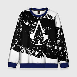 Свитшот детский Assassins Creed logo краски, цвет: 3D-синий