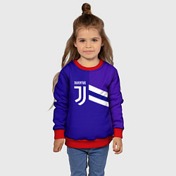 Свитшот детский Juventus sport geometry line, цвет: 3D-красный — фото 2