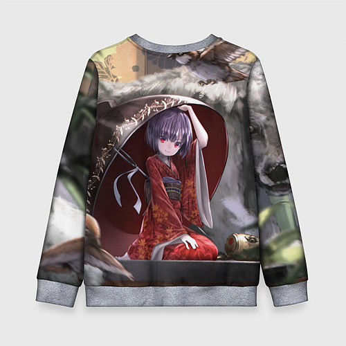Детский свитшот Touhou Project Симмёмару Сукуна / 3D-Меланж – фото 2