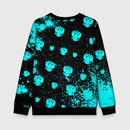 Детский свитшот Герб текстура РФ / 3D-Черный – фото 2