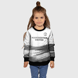 Свитшот детский Manchester United - white gradient посередине, цвет: 3D-черный — фото 2