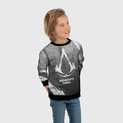 Свитшот детский Assassins Creed - grey gradient, цвет: 3D-черный — фото 2