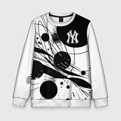 Свитшот детский New York Yankees baseball team - abstraction, цвет: 3D-белый
