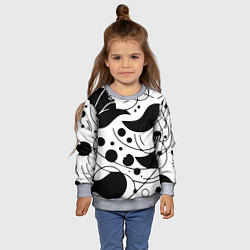 Свитшот детский Fashion abstraction - ai art fantasy, цвет: 3D-меланж — фото 2
