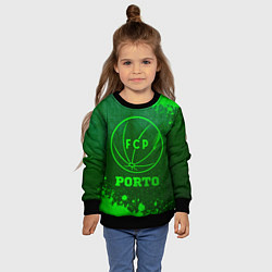 Свитшот детский Porto - green gradient, цвет: 3D-черный — фото 2
