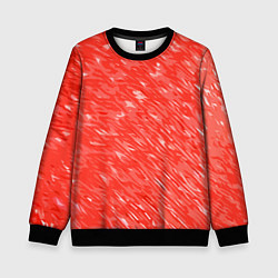 Свитшот детский Красно-белые мазки, цвет: 3D-черный