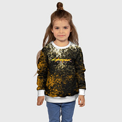 Свитшот детский Cyberpunk текстура краски, цвет: 3D-белый — фото 2