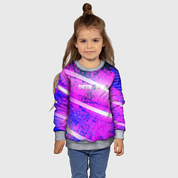 Свитшот детский Detroit become human neon, цвет: 3D-меланж — фото 2