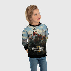Свитшот детский Битва Kingdom come deliverence 2, цвет: 3D-черный — фото 2