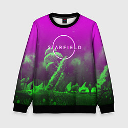Свитшот детский Starfield space rpg, цвет: 3D-черный