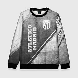 Детский свитшот Atletico Madrid - grey gradient вертикально