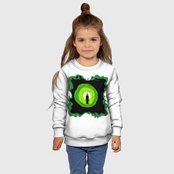 Свитшот детский Одинокий пришелец, цвет: 3D-белый — фото 2