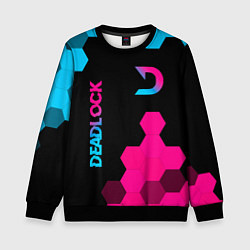 Детский свитшот Deadlock - neon gradient вертикально