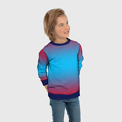 Свитшот детский Neon gradeinet, цвет: 3D-синий — фото 2