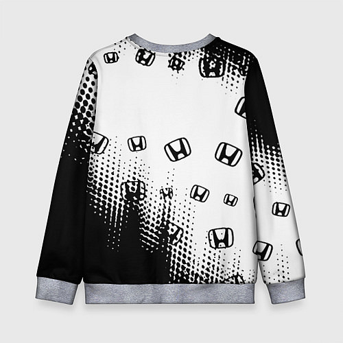 Детский свитшот BMW x honda pattern / 3D-Меланж – фото 2