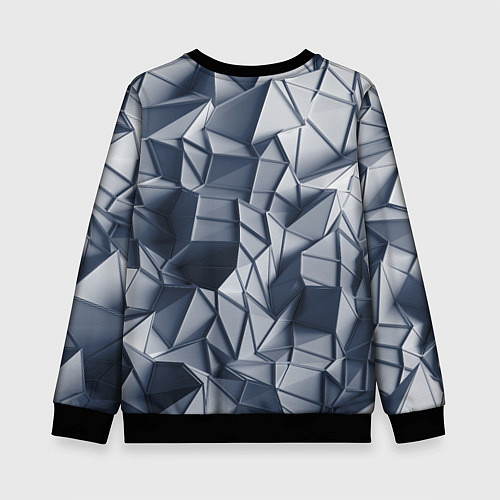 Детский свитшот Геометрические грани / 3D-Черный – фото 2