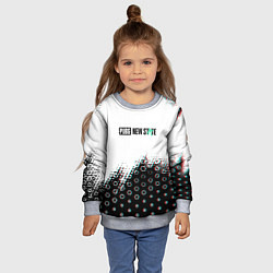 Свитшот детский PUBG game steel, цвет: 3D-меланж — фото 2