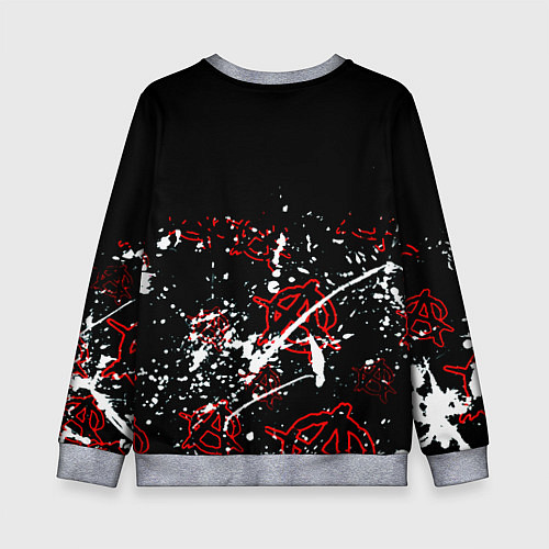 Детский свитшот Nirvana анархия / 3D-Меланж – фото 2