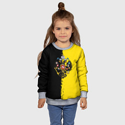 Свитшот детский Российская империя краски, цвет: 3D-меланж — фото 2