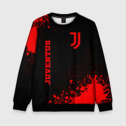 Детский свитшот Juventus - red gradient вертикально