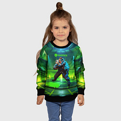 Свитшот детский Kelvin Deadlock, цвет: 3D-черный — фото 2