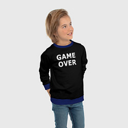 Свитшот детский Game over white logo, цвет: 3D-синий — фото 2