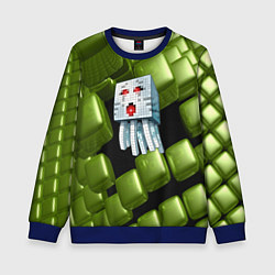 Свитшот детский Minecraft ghost, цвет: 3D-синий