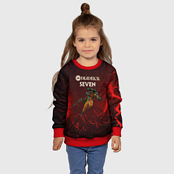 Свитшот детский Deadlock Seven, цвет: 3D-красный — фото 2