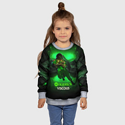 Свитшот детский Deadlock Viscous, цвет: 3D-меланж — фото 2