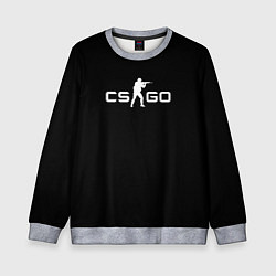 Свитшот детский CSGO logo, цвет: 3D-меланж