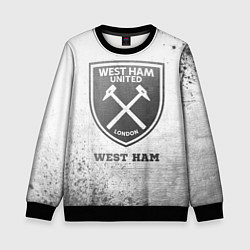 Свитшот детский West Ham - white gradient, цвет: 3D-черный