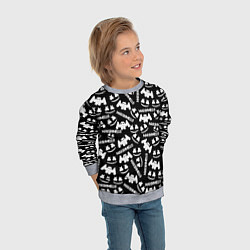 Свитшот детский Marshmello pattern music, цвет: 3D-меланж — фото 2