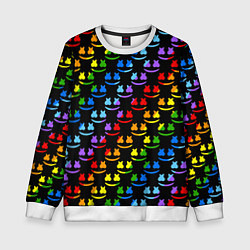 Детский свитшот Marshmello pattern neon