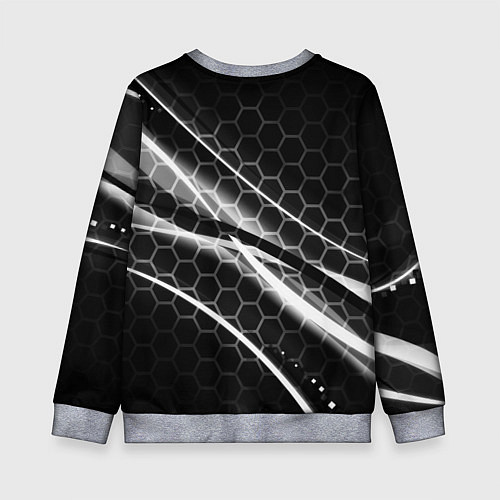 Детский свитшот Ведьмак соты лого / 3D-Меланж – фото 2