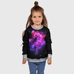 Свитшот детский Космическая геометрия, цвет: 3D-меланж — фото 2