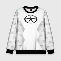 Свитшот детский JAC white poly, цвет: 3D-черный