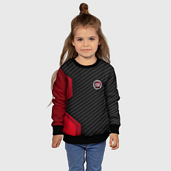 Свитшот детский FIAT текстура метал, цвет: 3D-черный — фото 2