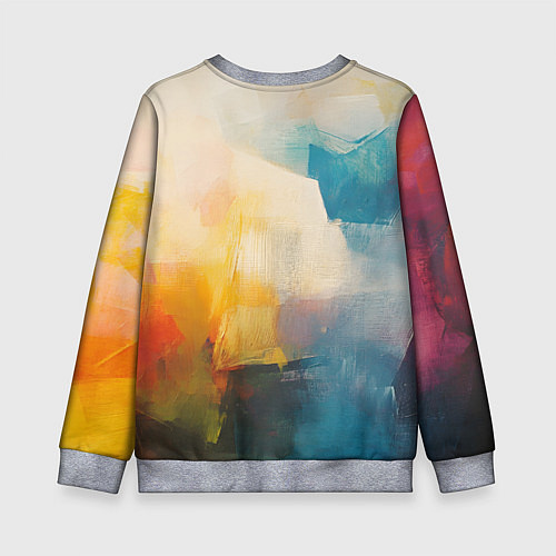 Детский свитшот Живопись мазками / 3D-Меланж – фото 2
