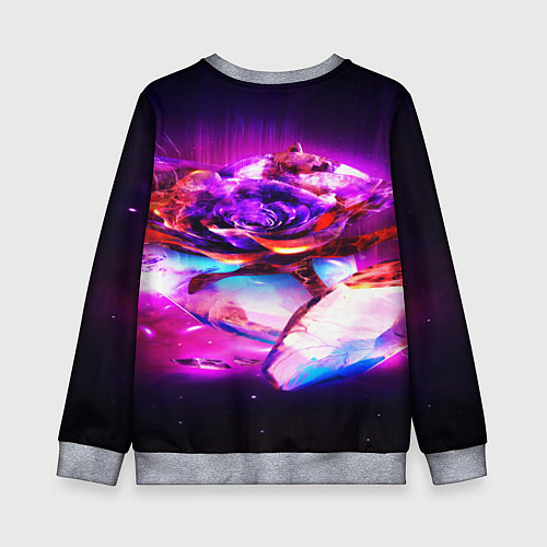 Детский свитшот Неоновые абстракция краски / 3D-Меланж – фото 2