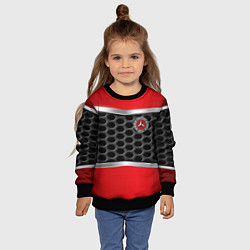 Свитшот детский Mercedes benz carbon steel, цвет: 3D-черный — фото 2