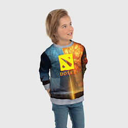 Свитшот детский DOTA 2 лес эльфов, цвет: 3D-меланж — фото 2